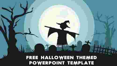 free Halloween themed powerpoint template